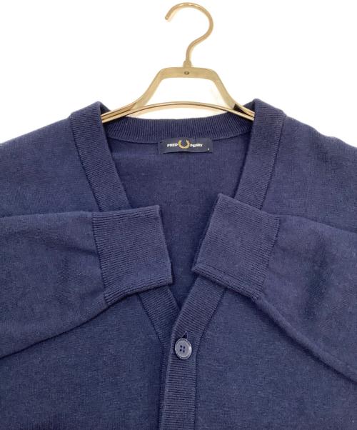 FRED PERRY（フレッドペリー）FRED PERRY (フレッドペリー) ニットカーディガン ブルー サイズ:Sの古着・服飾アイテム