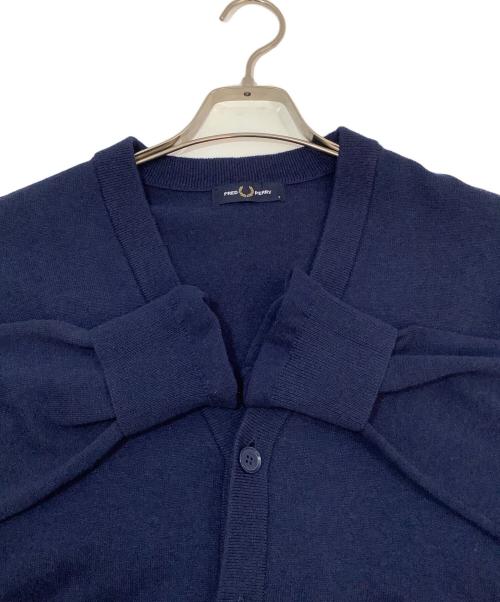 FRED PERRY（フレッドペリー）FRED PERRY (フレッドペリー) ニットカーディガン ブルー サイズ:Sの古着・服飾アイテム