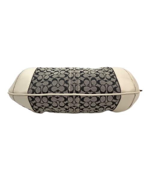 COACH（コーチ）COACH (コーチ) ハンドバッグ ホワイト×ブラックの古着・服飾アイテム