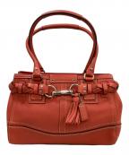 COACHコーチ）の古着「ハンドバッグ」｜オレンジ