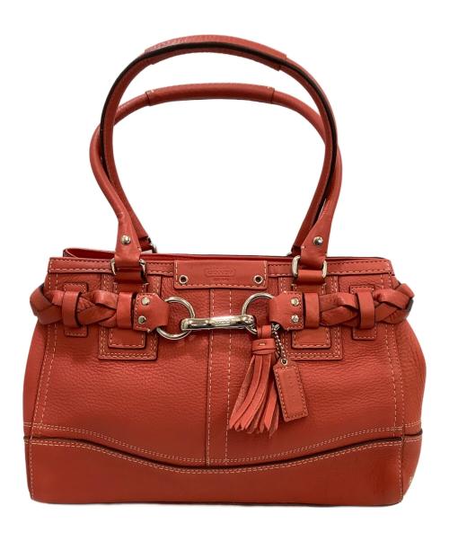 COACH（コーチ）COACH (コーチ) ハンドバッグ オレンジの古着・服飾アイテム