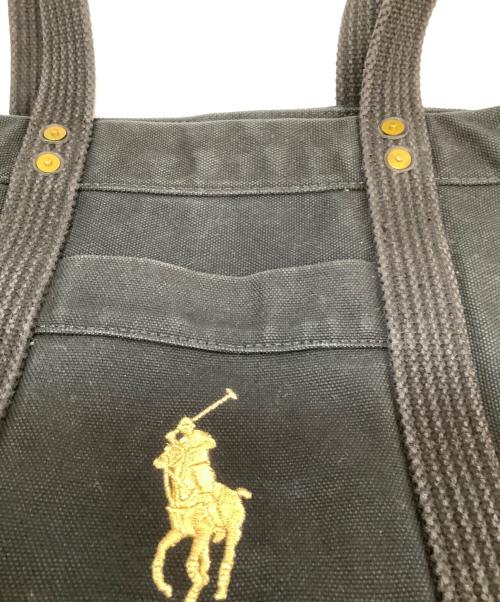 POLO RALPH LAUREN（ポロ・ラルフローレン）POLO RALPH LAUREN (ポロ・ラルフローレン) トートバッグ ブラックの古着・服飾アイテム