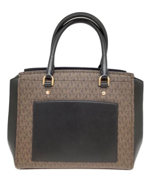MICHAEL KORS（マイケルコース）MICHAEL KORS (マイケルコース) 2WAYバッグ ブラウン×ブラックの古着・服飾アイテム
