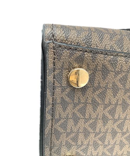 MICHAEL KORS（マイケルコース）MICHAEL KORS (マイケルコース) 2WAYバッグ ブラウン×ブラックの古着・服飾アイテム