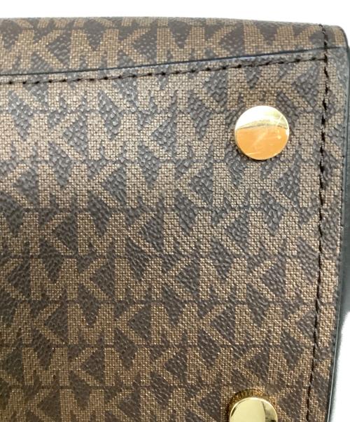 MICHAEL KORS（マイケルコース）MICHAEL KORS (マイケルコース) 2WAYバッグ ブラウン×ブラックの古着・服飾アイテム