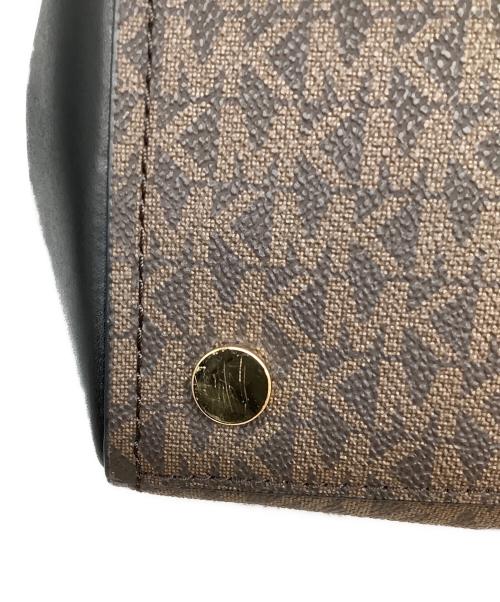 MICHAEL KORS（マイケルコース）MICHAEL KORS (マイケルコース) 2WAYバッグ ブラウン×ブラックの古着・服飾アイテム