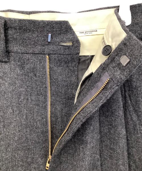 THE SHINZONE（ザ シンゾーン）THE SHINZONE (ザ シンゾーン) フランネルトムボーイパンツ グレー サイズ:32の古着・服飾アイテム