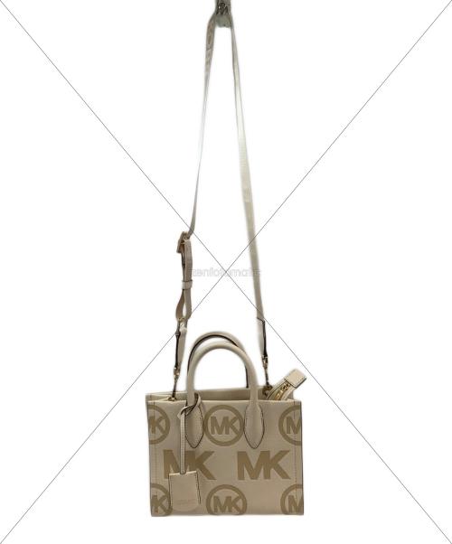 MICHAEL KORS（マイケル・コース）MICHAEL KORS (マイケル・コース) 2WAYショルダーバッグ アイボリーの古着・服飾アイテム