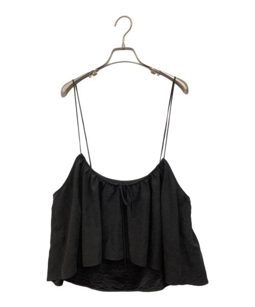 pual ce cin（ピュアルセシン）pual ce cin (ピュアルセシン) パウダーツイルビスチェ+パンツ ブラック サイズ:Fの古着・服飾アイテム