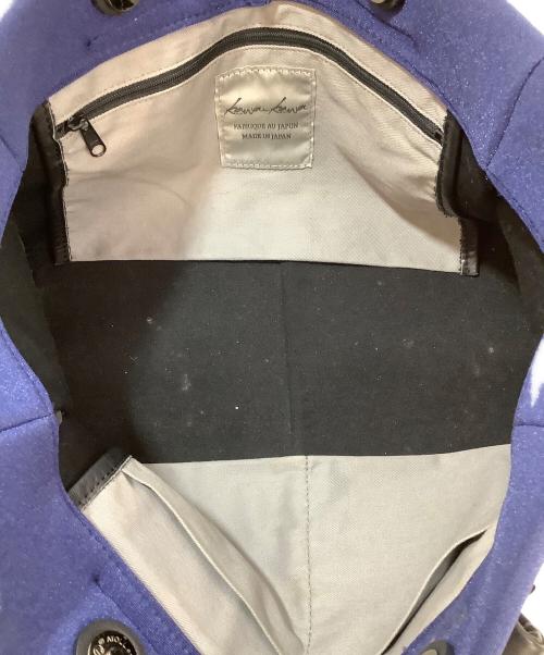 kawa-kawa（カワカワ）kawa-kawa (カワカワ) ハンドバッグ ネイビーの古着・服飾アイテム