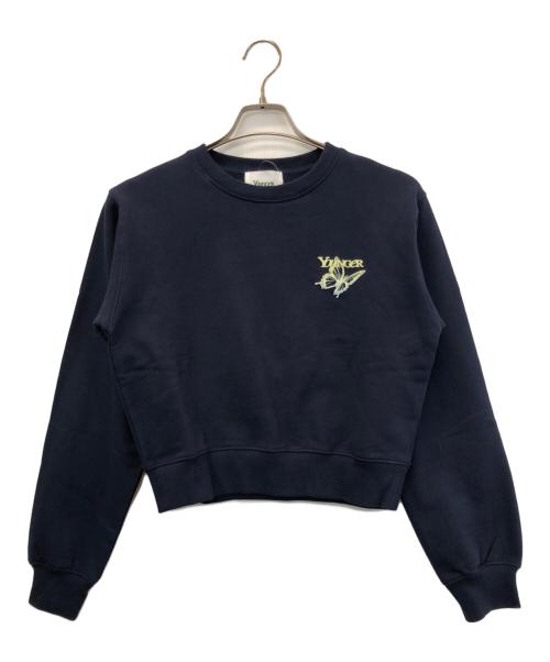 YOUNGER SONG（ヤンガーソング）YOUNGER SONG (ヤンガーソング) Gradation butterfly logo sweat ネイビー サイズ:S 未使用品の古着・服飾アイテム
