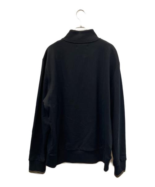 FRED PERRY（フレッドペリー）FRED PERRY (フレッドペリー) ハーフジップスウェット ブラック サイズ:XLの古着・服飾アイテム