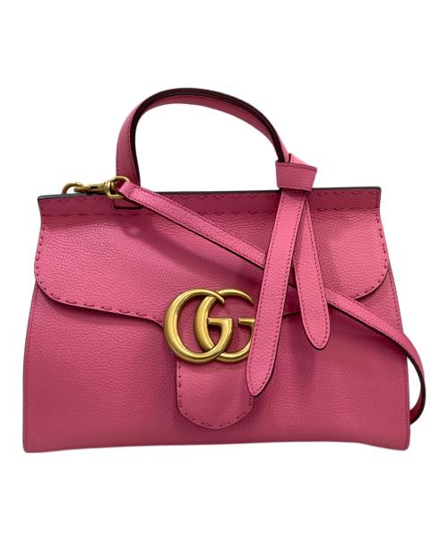 GUCCI（グッチ）GUCCI (グッチ) 2WAYバッグ ショッキングピンクの古着・服飾アイテム