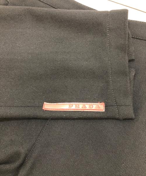 PRADA（プラダ）PRADA (プラダ) ウールパンツ ブラック サイズ:38の古着・服飾アイテム