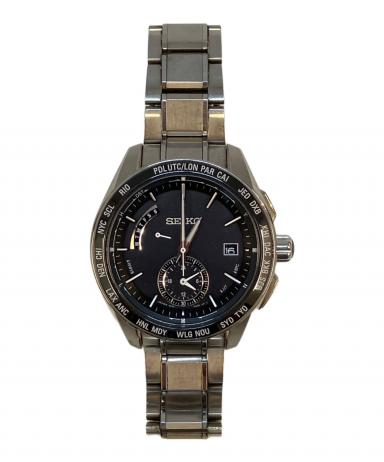 に*し様 電波ソーラーセイコー　ブライツ　ブラック　8B54-0AL 中古・古着通販】SEIKO (セイコー) 腕時計 ブライツ 電波ソーラー
