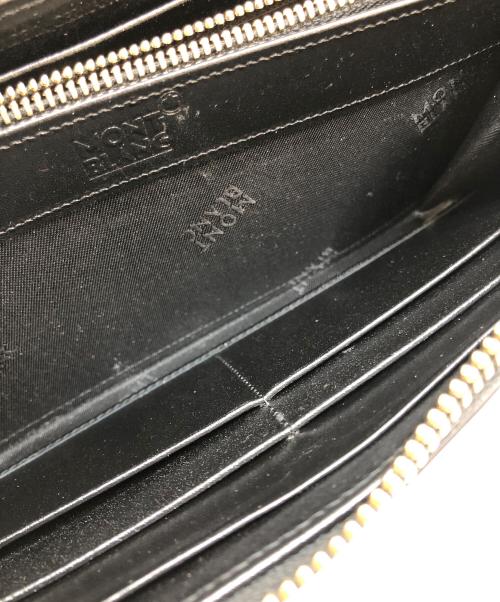 MONTBLANC（モンブラン）MONTBLANC (モンブラン) ラウンド長財布 ブラックの古着・服飾アイテム