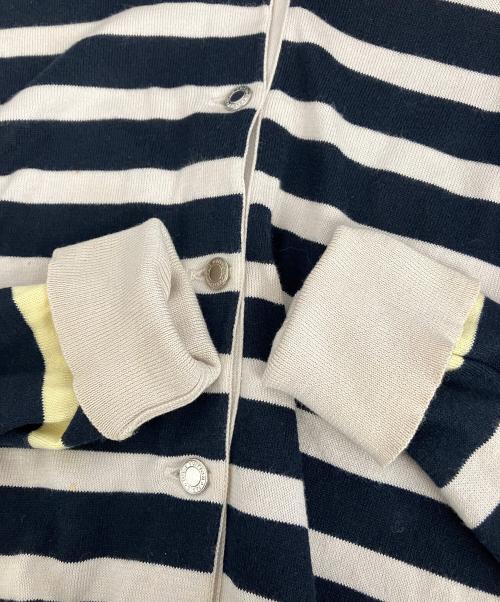 LOUIS VUITTON（ルイ ヴィトン）LOUIS VUITTON (ルイ ヴィトン) 薄手ニット ベージュ×ネイビー サイズ:XSの古着・服飾アイテム