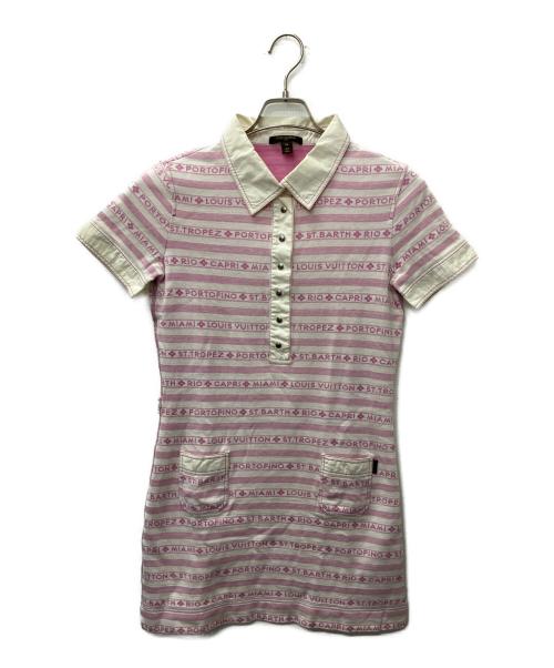 LOUIS VUITTON（ルイ ヴィトン）LOUIS VUITTON (ルイ ヴィトン) 半袖ワンピース ピンク サイズ:36の古着・服飾アイテム