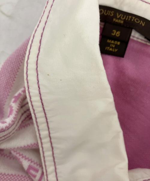 LOUIS VUITTON（ルイ ヴィトン）LOUIS VUITTON (ルイ ヴィトン) 半袖ワンピース ピンク サイズ:36の古着・服飾アイテム