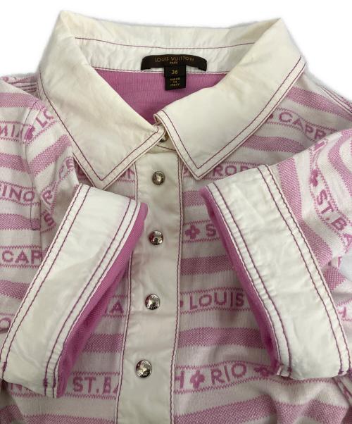 LOUIS VUITTON（ルイ ヴィトン）LOUIS VUITTON (ルイ ヴィトン) 半袖ワンピース ピンク サイズ:36の古着・服飾アイテム
