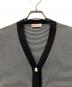 PRADA (プラダ) 薄手カーディガン ホワイト×ブラック サイズ:42：10000円