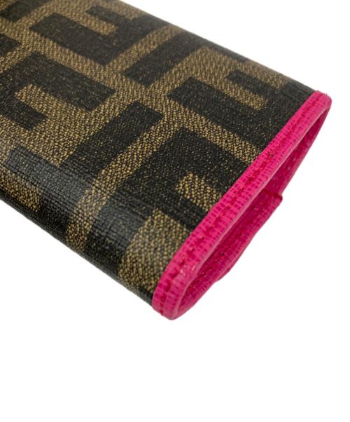 FENDI（フェンディ）FENDI (フェンディ) 6連キーケース ピンク×ブラウンの古着・服飾アイテム