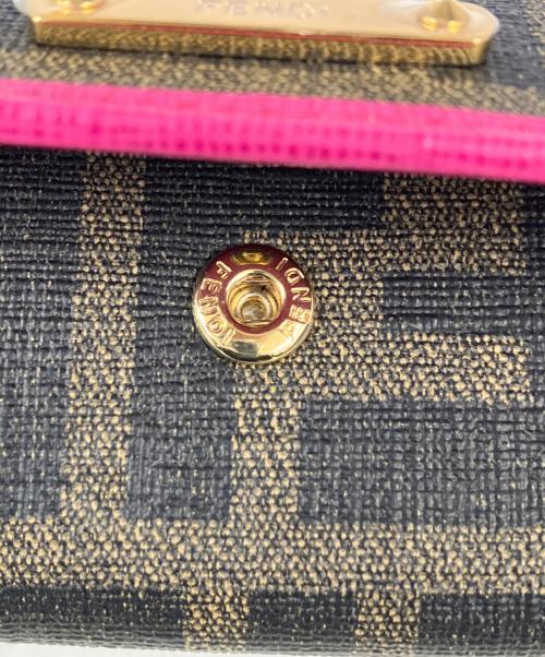FENDI（フェンディ）FENDI (フェンディ) 6連キーケース ピンク×ブラウンの古着・服飾アイテム