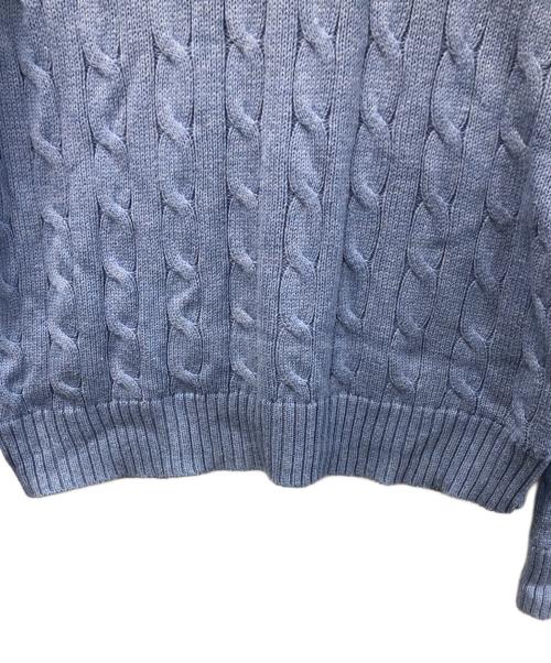 POLO RALPH LAUREN（ポロ・ラルフローレン）POLO RALPH LAUREN (ポロ・ラルフローレン) 厚手ニット ブルー サイズ:Mの古着・服飾アイテム