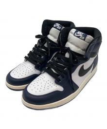 NIKE（ナイキ）の古着「ハイカットスニーカー」｜ネイビー×ホワイト