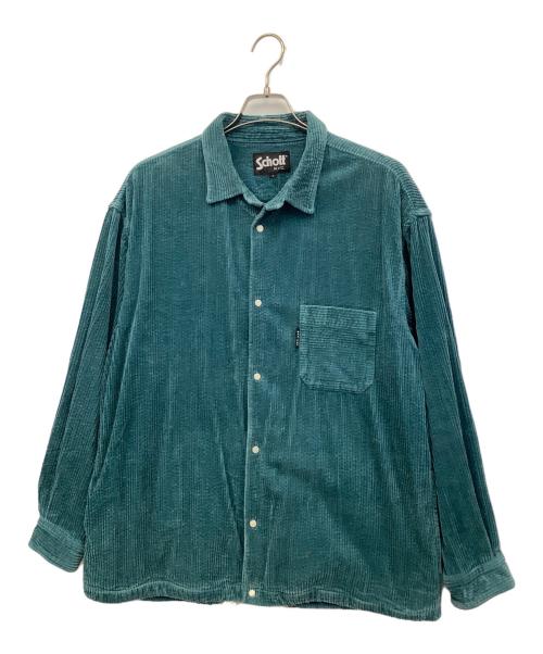 Schott（ショット）Schott (ショット) コーデュロイジャケットシャツ グリーン サイズ:Lの古着・服飾アイテム