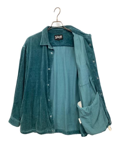 Schott（ショット）Schott (ショット) コーデュロイジャケットシャツ グリーン サイズ:Lの古着・服飾アイテム