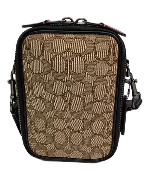 COACH（コーチ）COACH (コーチ) ショルダーバッグ ブラウン×ブラックの古着・服飾アイテム