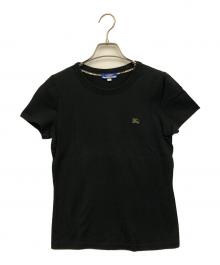 BURBERRY LONDON（バーバリーロンドン）の古着「刺繍Tシャツ クルーネック」｜ブラック