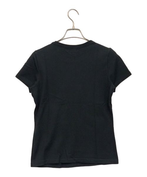 BURBERRY LONDON（バーバリーロンドン）BURBERRY LONDON (バーバリーロンドン) 刺繍Tシャツ クルーネック ブラック サイズ:38の古着・服飾アイテム