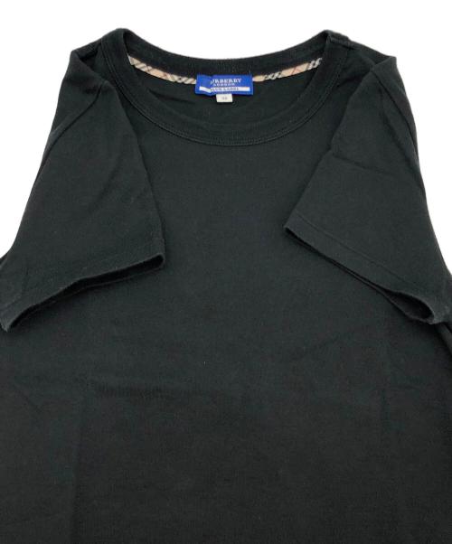 BURBERRY LONDON（バーバリーロンドン）BURBERRY LONDON (バーバリーロンドン) 刺繍Tシャツ クルーネック ブラック サイズ:38の古着・服飾アイテム