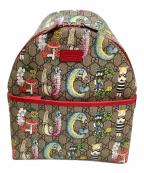 GUCCIグッチ）の古着「リュック」｜グレー×レッド