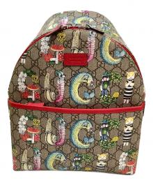 GUCCI（グッチ）の古着「リュック」｜グレー×レッド