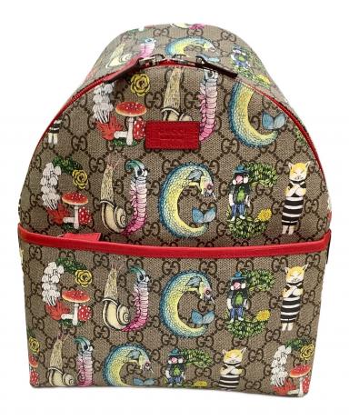 中古・古着通販】GUCCI (グッチ) リュック グレー×レッド｜ブランド