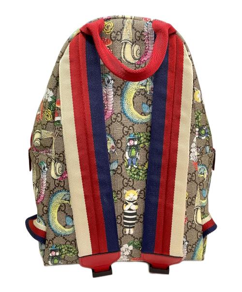 GUCCI（グッチ）GUCCI (グッチ) リュック グレー×レッドの古着・服飾アイテム