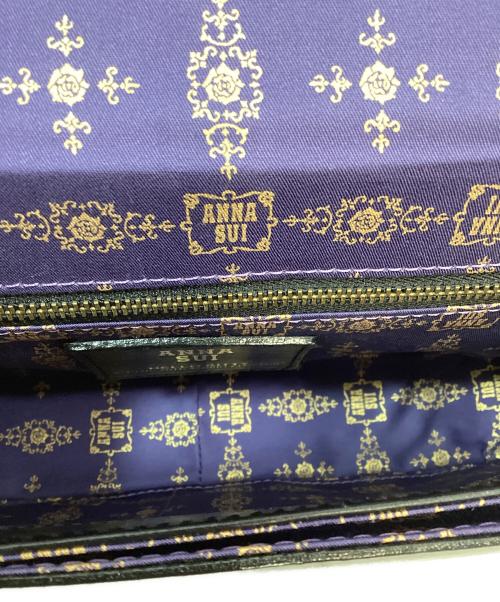 ANNA SUI（アナスイ）ANNA SUI (アナスイ) HELLO KITTY (ハローキティ) ショルダーバッグ ブラック×パープルの古着・服飾アイテム