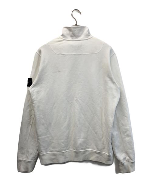 STONE ISLAND（ストーンアイランド）STONE ISLAND (ストーンアイランド) ハーフジップスウェット ホワイト サイズ:Lの古着・服飾アイテム