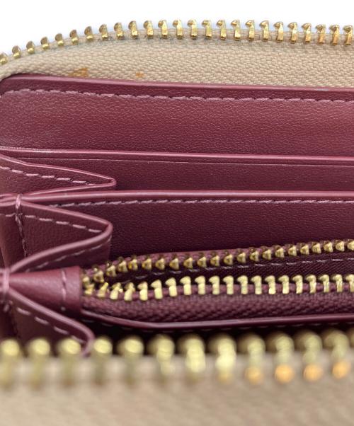 COACH（コーチ）COACH (コーチ) 長財布 ベージュ×ピンクの古着・服飾アイテム