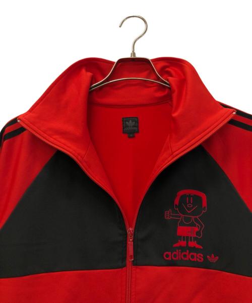 adidas（アディダス）adidas (アディダス) トラックジャケット レッド サイズ:Mの古着・服飾アイテム