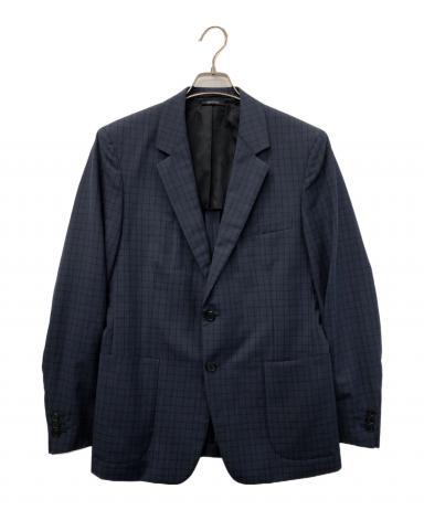 極美品✨PRADA プラダ テーラードジャケット バージンウール 50 ネイビー 中古・古着通販】PRADA (プラダ) テーラードジャケット ネイビー