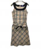 BURBERRY BLUE LABELバーバリー ブルー レーベル）の古着「ノースリーブワンピース」｜ベージュ