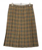 Burberry'sバーバリーズ）の古着「プリーツスカート」｜ベージュ