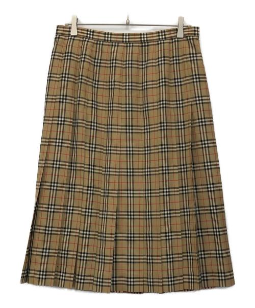 Burberry's（バーバリーズ）Burberry's (バーバリーズ) プリーツスカート ベージュ サイズ:48の古着・服飾アイテム