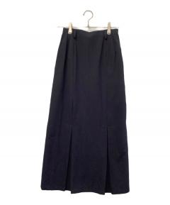 中古・古着通販】HYKE (ハイク) プリーツロングスカート ブルー サイズ