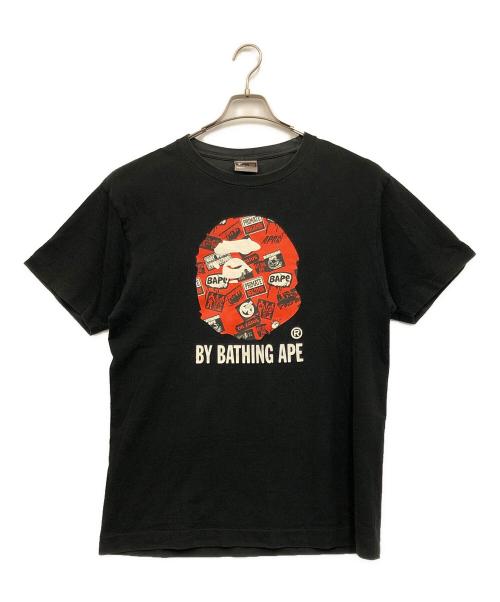 A BATHING APE（アベイシングエイプ）A BATHING APE (アベイシングエイプ) 半袖カットソー ブラック サイズ:Lの古着・服飾アイテム