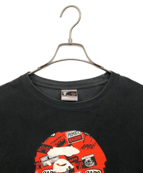 A BATHING APE（アベイシングエイプ）A BATHING APE (アベイシングエイプ) 半袖カットソー ブラック サイズ:Lの古着・服飾アイテム